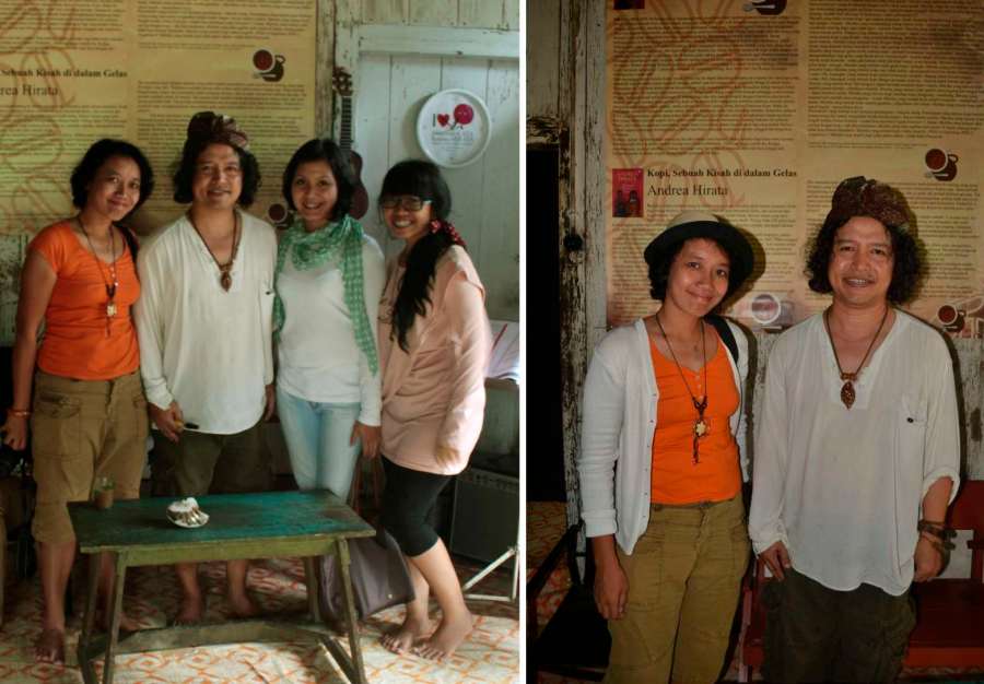 foto bersama Andrea Hirata