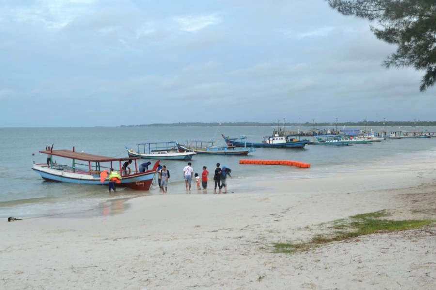 perahu yang berderet