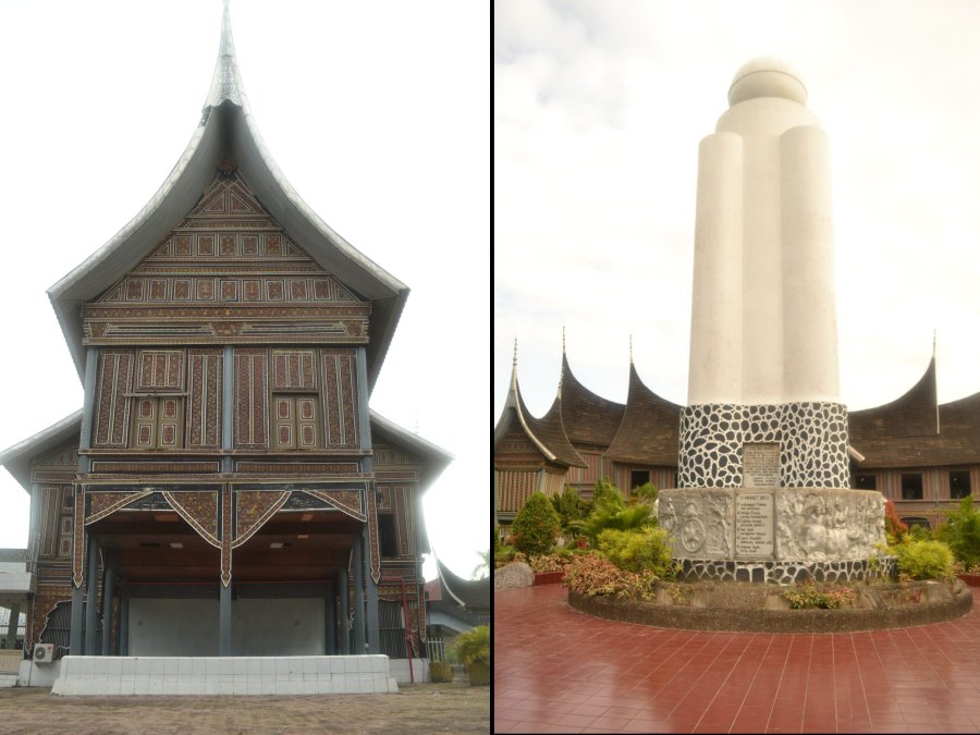 tampak samping dan tugu