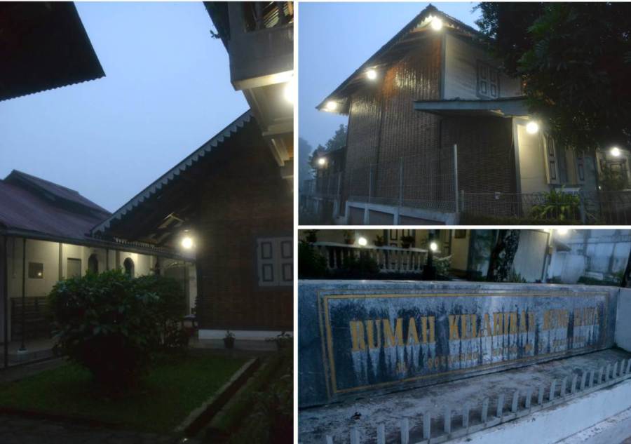 sisi belakang dan dalam  museum