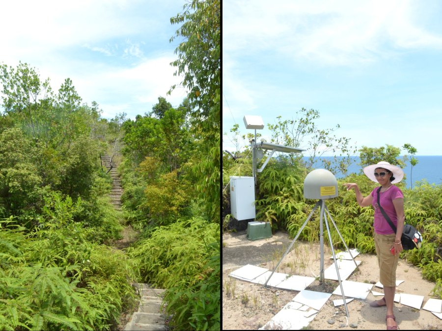 jalan yang dilalui dan detektor gempa