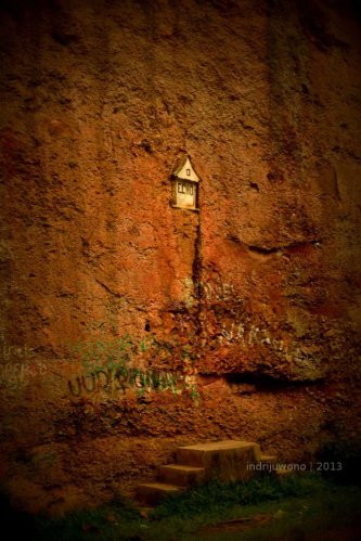 echo point. kalau berteriak, suara akan bergema