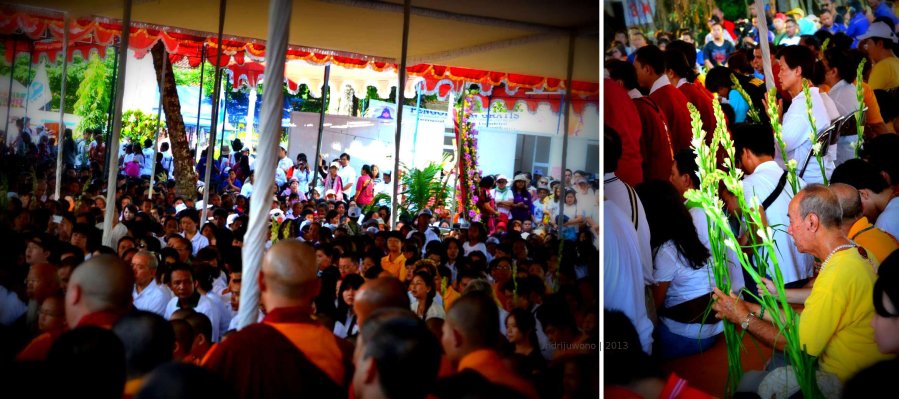 khusyuk berdoa walau suasana ramai