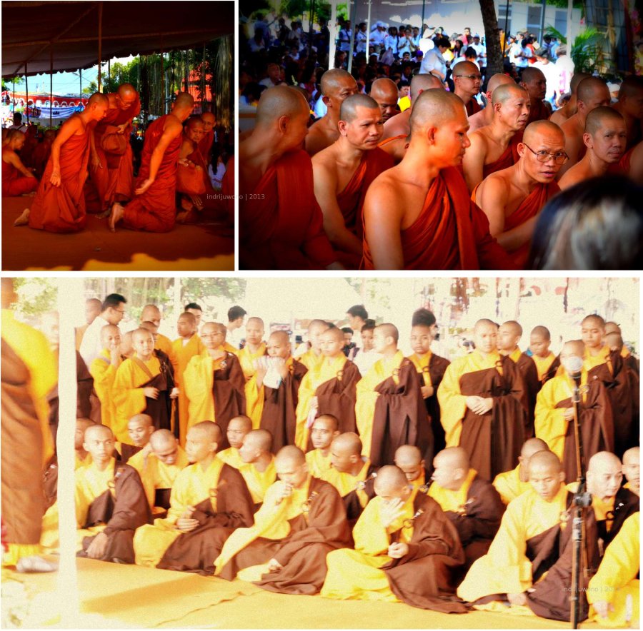 biksu yang menunggu detik-detik waisyak