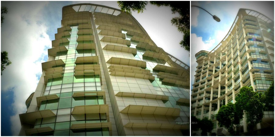 facade depan dengan sun shading