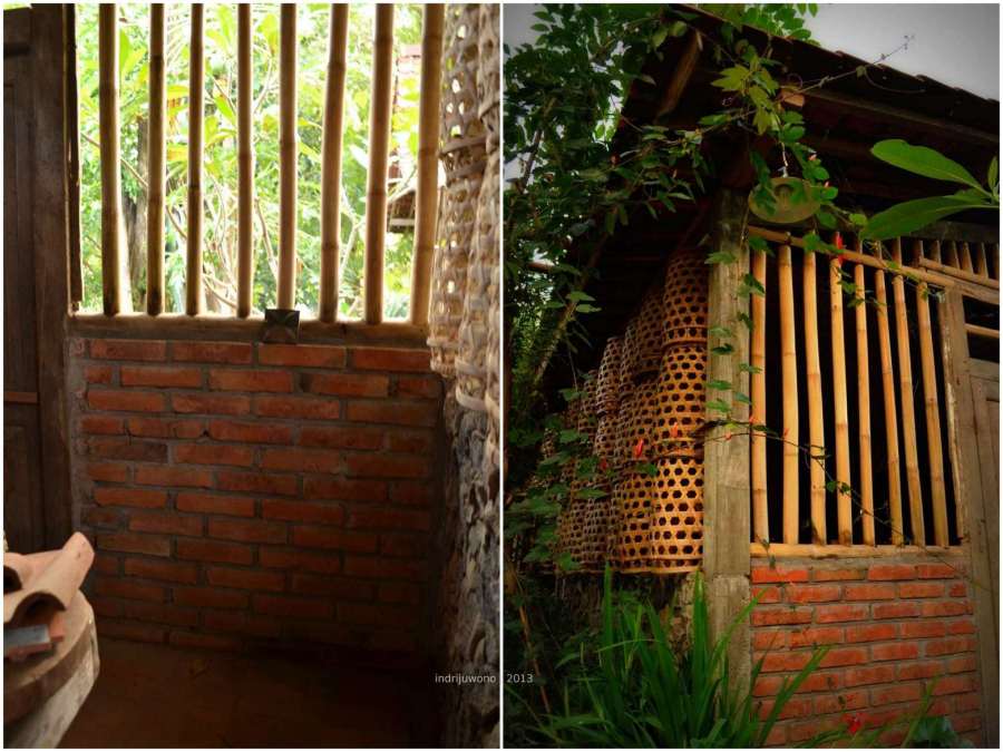 jendela bambu vertikal. tembus airkah?