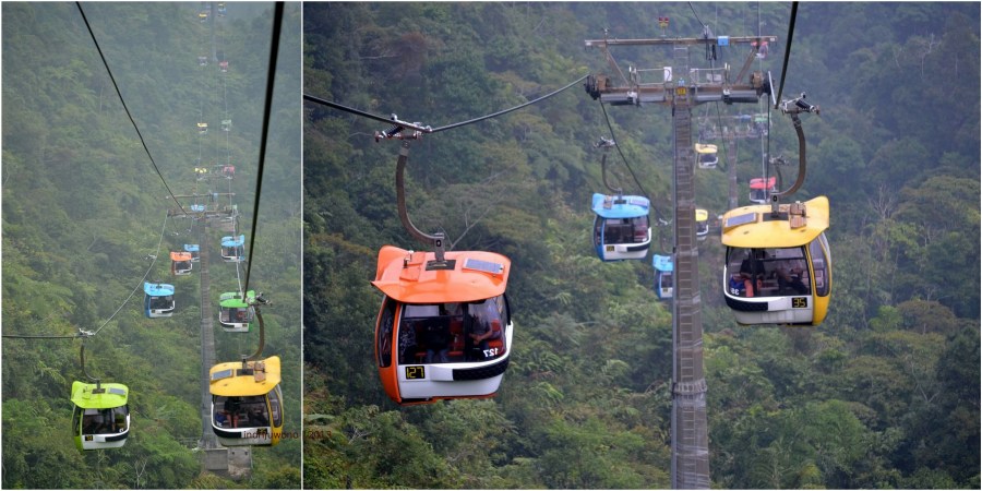deretan kereta gantung 