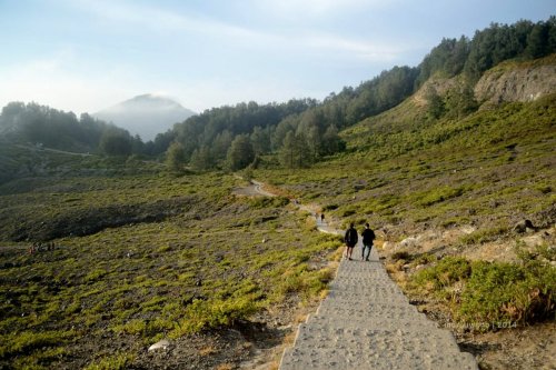 jalanan yang mulai melandai