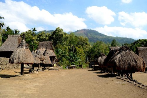 ngadhu perlambang leluhur lelaki, dan bhaga perlambang leluhur perempuan
