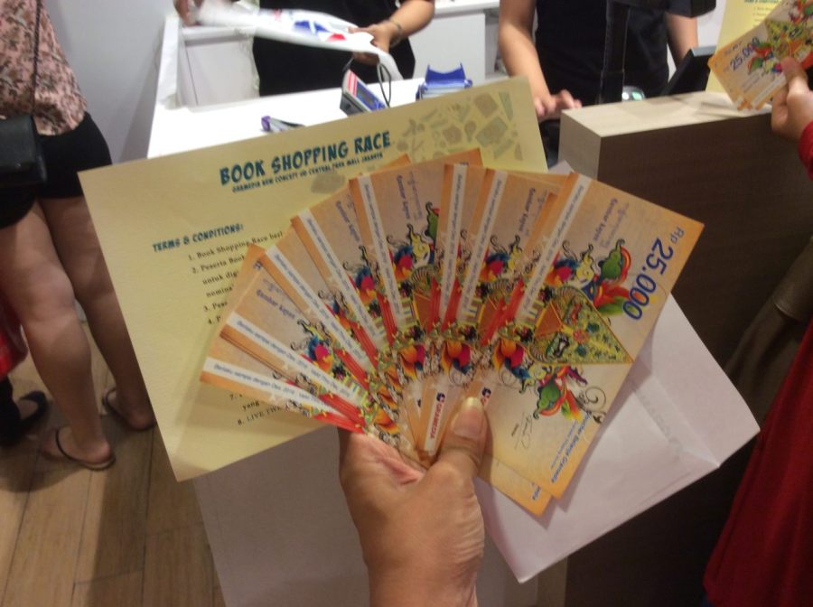 voucher untuk dihabiskan belanja buku