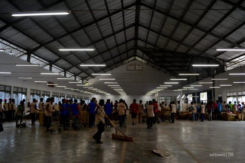 gudang tembakau yang tinggi untuk pengudaraan yang baik